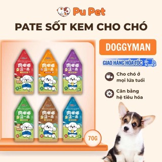 Pate Sốt Kem Cho Chó Doggyman Nhiều Vị Sánh Mịn Thơm Ngon Dễ Ăn, Hỗ Trợ Tiêu Hóa Khỏe Mạnh