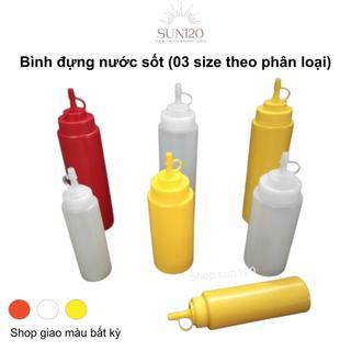 Combo 3 Bình đựng nước sốt 650 ml màu bất kỳ