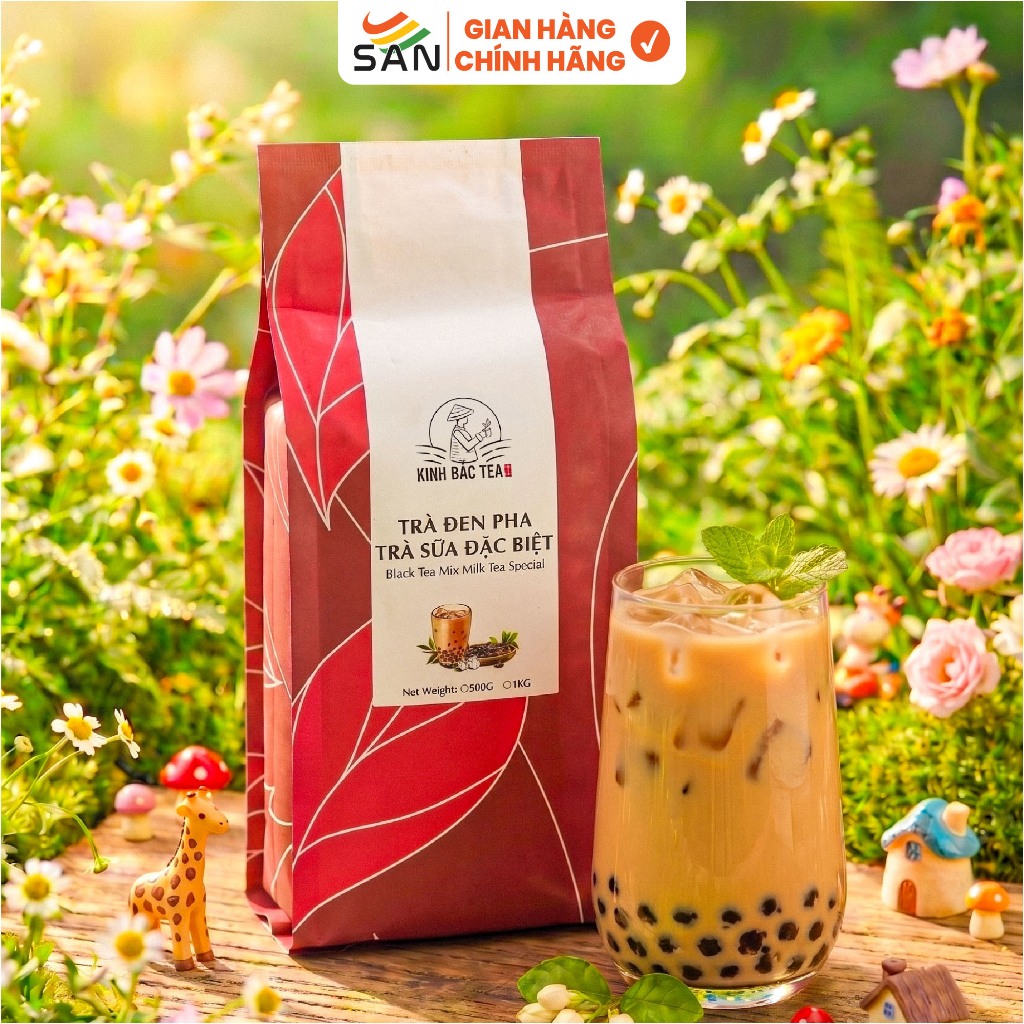 Trà Đen Kinh Bắc Bịch 500gr (Đậm Đà Vị Trà - Trà Sữa Thơm Béo)