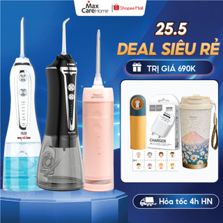 Máy tăm nước cầm tay Maxcare gồm 5 mẫu máy tăm nước gấp gọn & tăm nước mini 200ml,300ml Nhật Bản