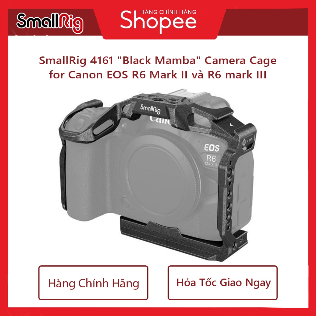 SmallRig 4161 "Black Mamba" Camera Cage for Canon EOS R6 Mark II và R6 mark III