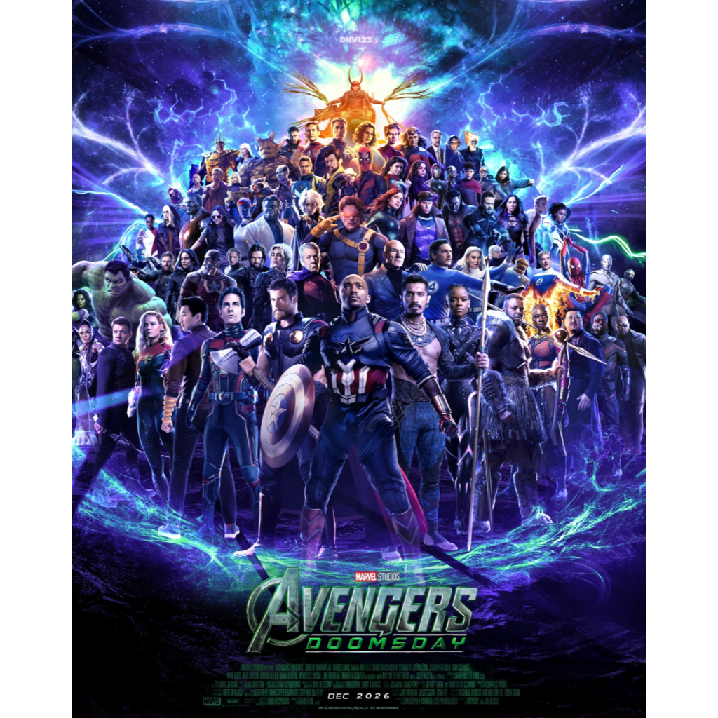 (X381) Poster Các Nhân Vật Phim Marvel - Áp phích, decal dán tường Marvel: Iron man, Cap, Spiderman