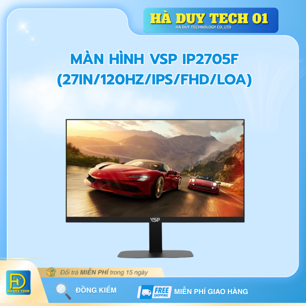 Màn Hình VSP IP2705F (27in/120HZ/IPS/FHD/LOA) - Cam Kết Chính Hãng - BH 36T - Ha Duy Tech