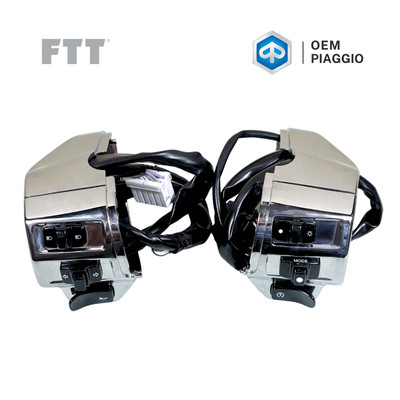 [Mạ Bóng] Cụm công tắc FTT cho xe Vespa Primavera (kèm ốp)