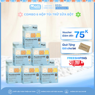 Combo 6 túi trữ sữa bột tặng gối cho bé