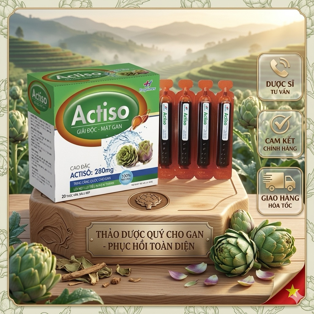 ✅ [Chính Hãng] Cao đặc Actiso 280mg | Hộp 20 ống