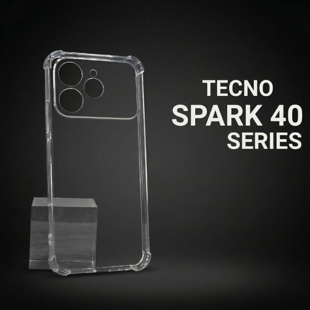 Ốp lưng Tecno Spark 40, 40C, Vhcase trơn màu đen | Ốp điện thoại Techno dẻo bảo vệ camera đt toàn di
