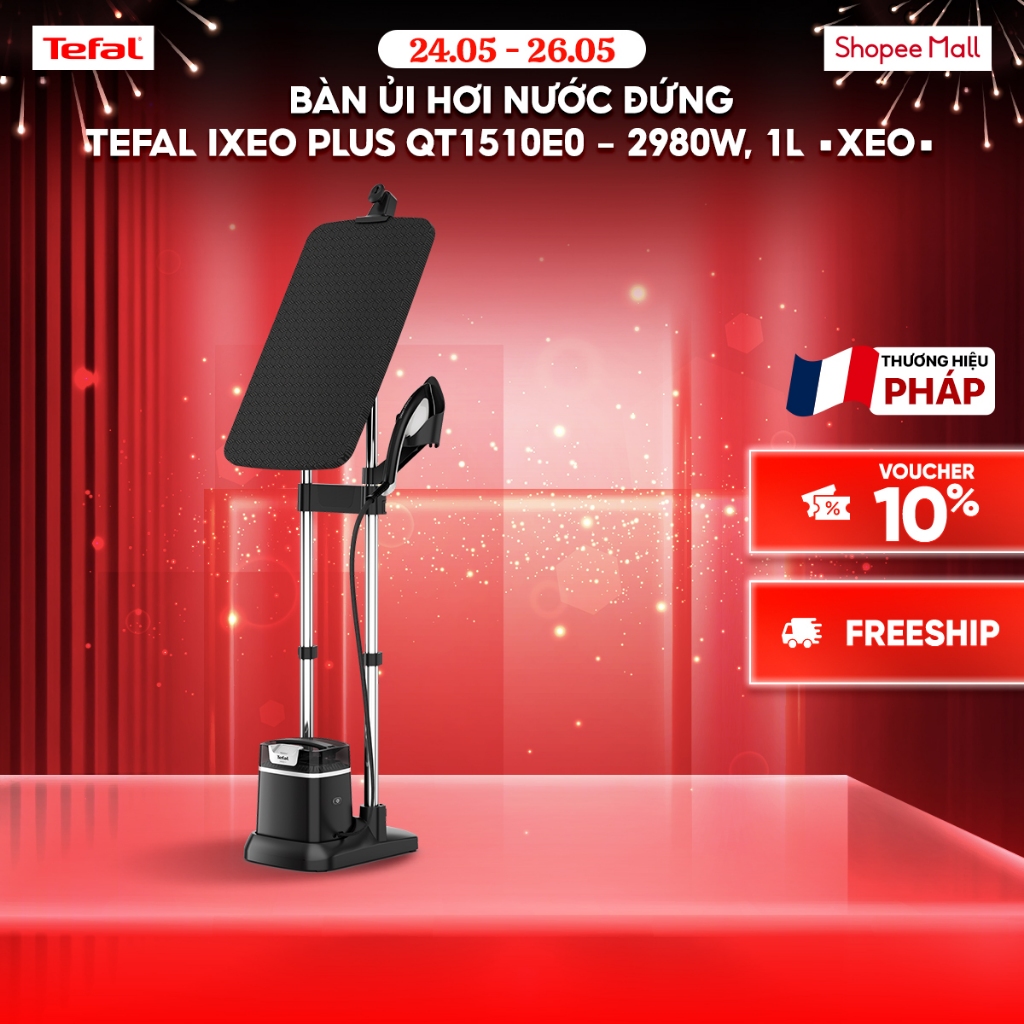 Bàn ủi hơi nước đứng Tefal IXEO Plus QT1510E0 - 2980W, 1L