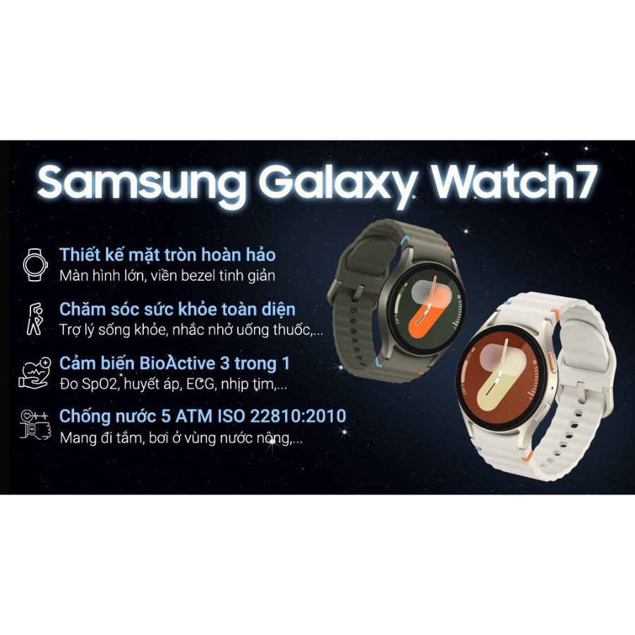 Đồng Hồ Thông Minh Samsung Galaxy Watch 7 40mm - Định Vị GPS, Theo Dõi Sức Khỏe - Hàng Chính Hãng | BigBuy360 - bigbuy360.vn