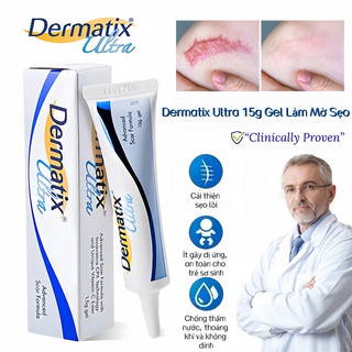 Dermatix Ultra 15g Gel Làm Mờ Sẹo Thâm làm phẳng sẹo Lồi sẹo thâm sẹo sau phẫu thuật