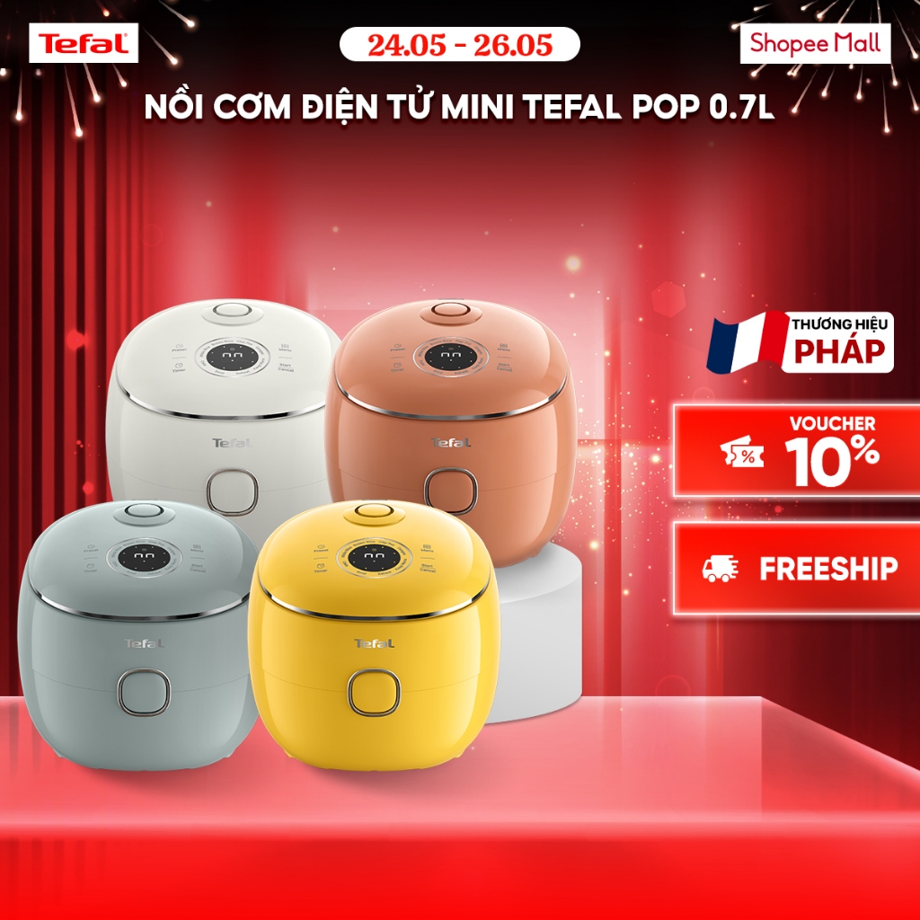 Nồi cơm điện tử Mini Tefal POP 0.7L