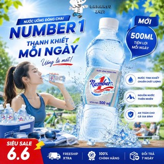 [DATE XA] Nước Suối Number 1 500ml - Nước Tinh Khiết Đóng Chai Giá Rẻ, Tiện Lợi Dự Trữ, Giao Hàng Nhanh - Lamansu247