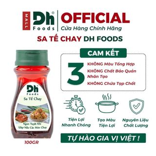Sa Tế Chay Dh Foods 100g – Sa Tế Ớt Cay Thơm, Sa Tế Nấu Món Chay, Sa Tế Ướp Thịt Nướng, Ướp Hải Sản Nướng, Sa Tế Ăn Phở