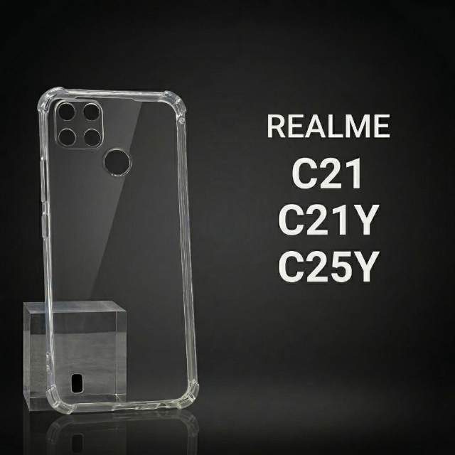 Ốp lưng Realme C21Y, C25Y, C21 Vhcase trơn trong suốt | Ốp điện thoại Realme dẻo bảo vệ camera đt to