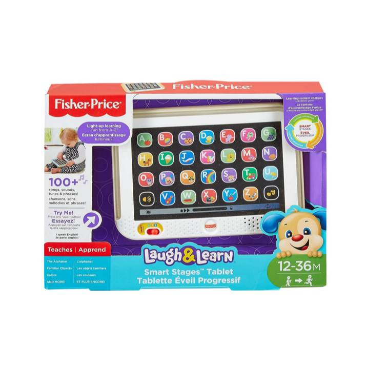 Fisher-Price Laugh & Learn Smart Stages Tablet Gold – Máy Tính Bảng Học Tập Cho Bé