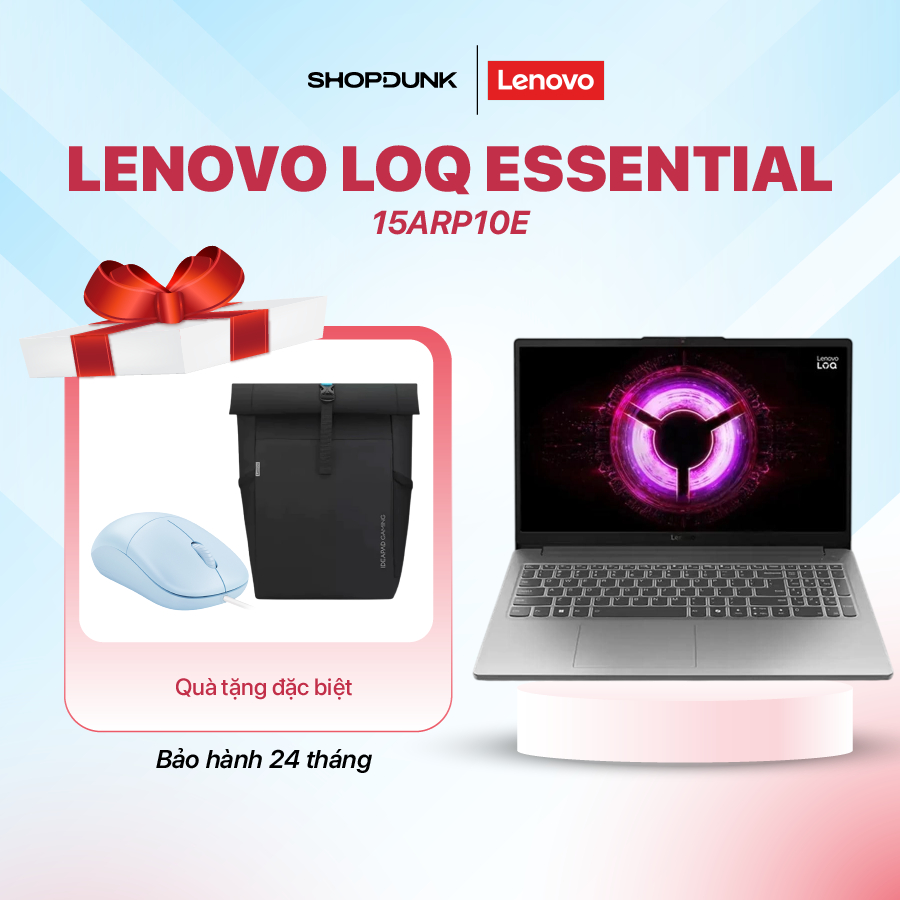Laptop Lenovo LOQ Essential 15ARP10E (R5 7535HS | 16GB DDR5 | 512GB SSD | 15.6" FHD 144Hz | RTX3050)