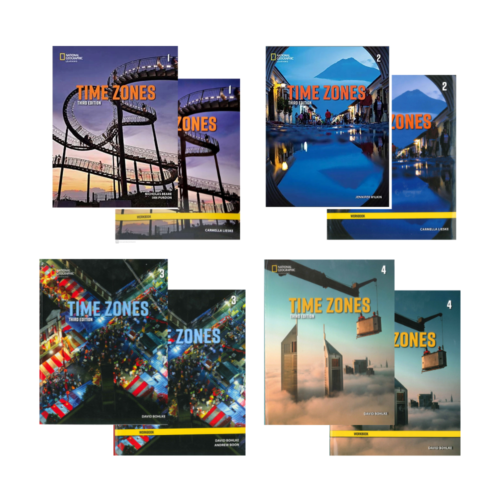 Sách - Time Zones 3rd - Student book + Workbook - Tặng audio - In laser-
