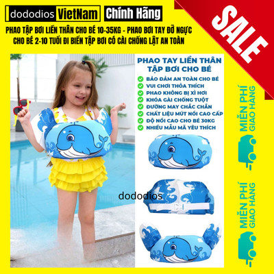 Phao bơi cho bé trai bé gái đi biển tập bơi body chống lật Tay Đỡ Ngực Cho Bé