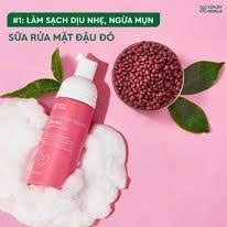 Combo Mặt Nạ Tẩy Tế Bào Chết 2in1, Sữa Rửa Mặt, Toner Đậu Đỏ Hữu Cơ Cỏ Cây Hoa Lá, Cấp Ẩm Dưỡng Da | BigBuy360 - bigbuy360.vn