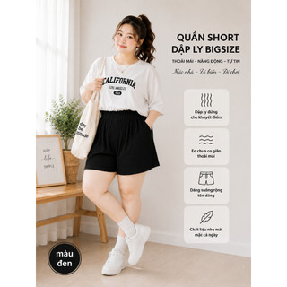 QUẦN SHORT BIGSIZE DẬP LY có túi 7 màu dễ phối