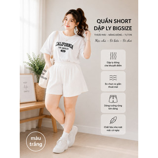 QUẦN SHORT BIGSIZE DẬP LY có túi 7 màu dễ phối