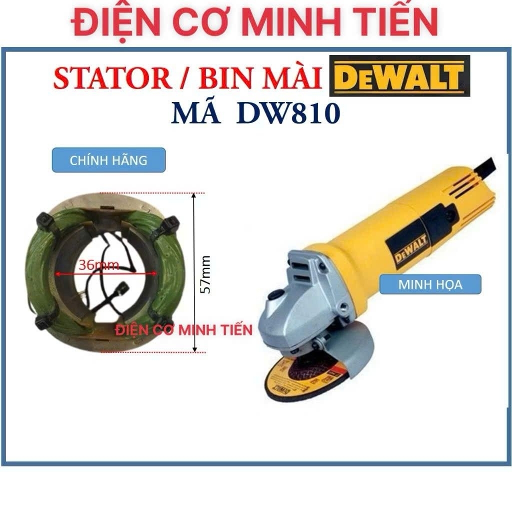 STATOR / BIN MÀI DEWALT MÃ DW810, SA MÀI 810 HÀNG CHÍNH HÃNG.bvba