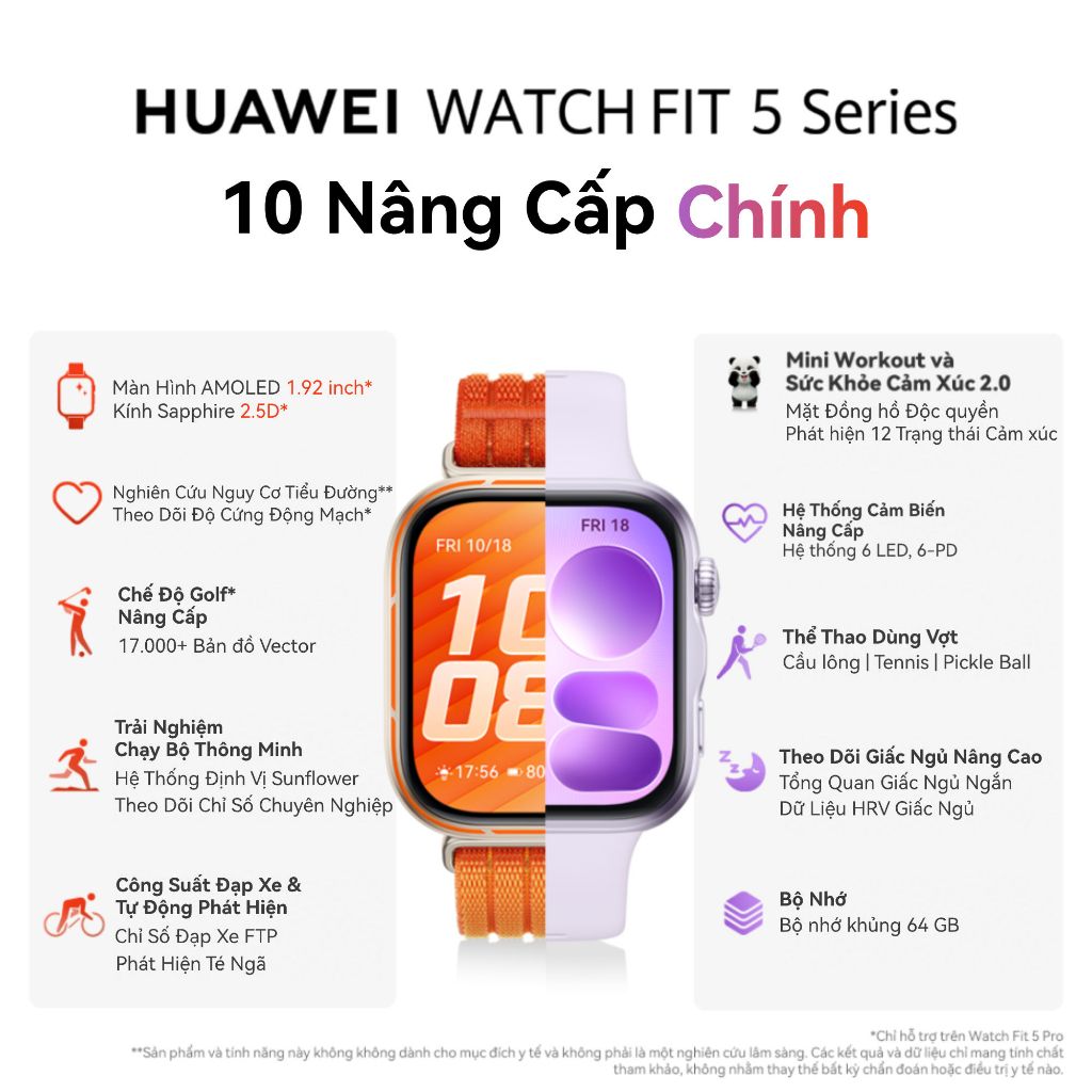 Đồng Hồ Thông Minh HUAWEI WATCH FIT 5 Series |Titanium & Kính Sapphire 2.5D| Nghiên Cứu Nguy Cơ Tiểu Đường| Mini-Workout | BigBuy360 - bigbuy360.vn