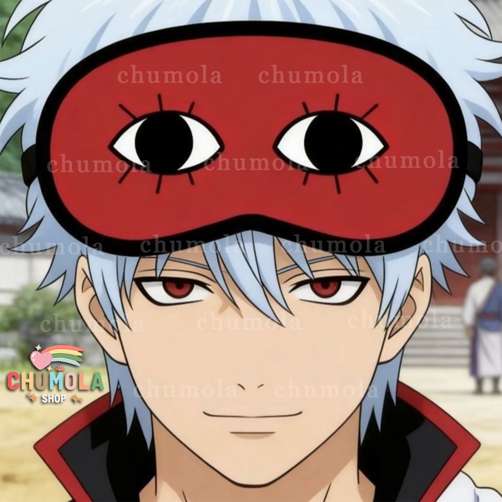 Bịt mắt Okita Gintama miếng che mắt ngủ phụ kiện cosplay