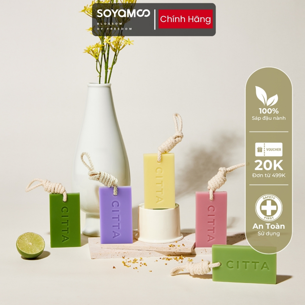 Sáp Thơm CITTA Treo Tủ Quần Áo, Ngăn Kéo, Túi Xách, Hương Tự Nhiên - Chính Hãng SOYAMOO