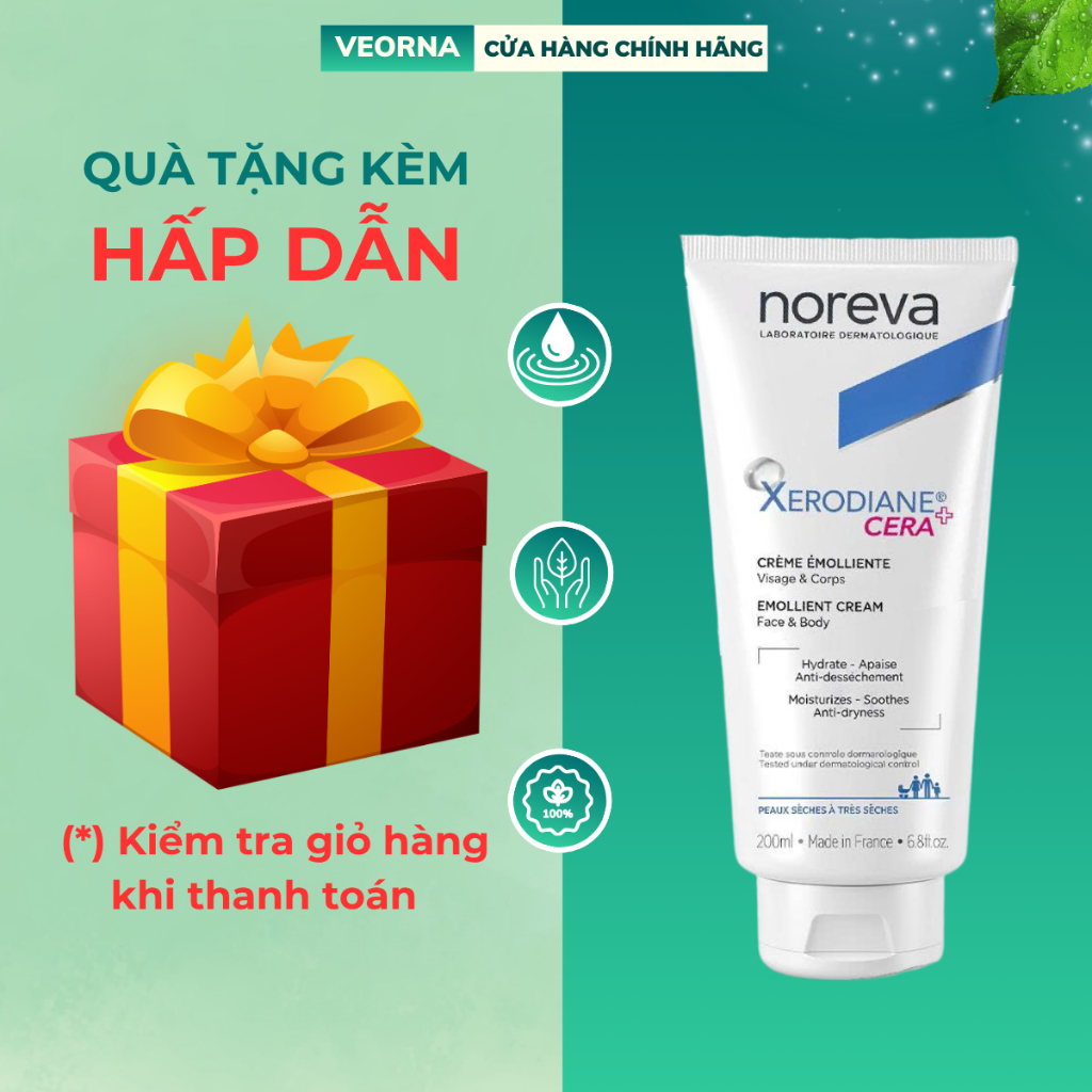 Kem Dưỡng Ẩm Làm Dịu Và Giảm Ngứa Chuyên Sâu Noreva Xerodiane Cera+ Emollient Cream