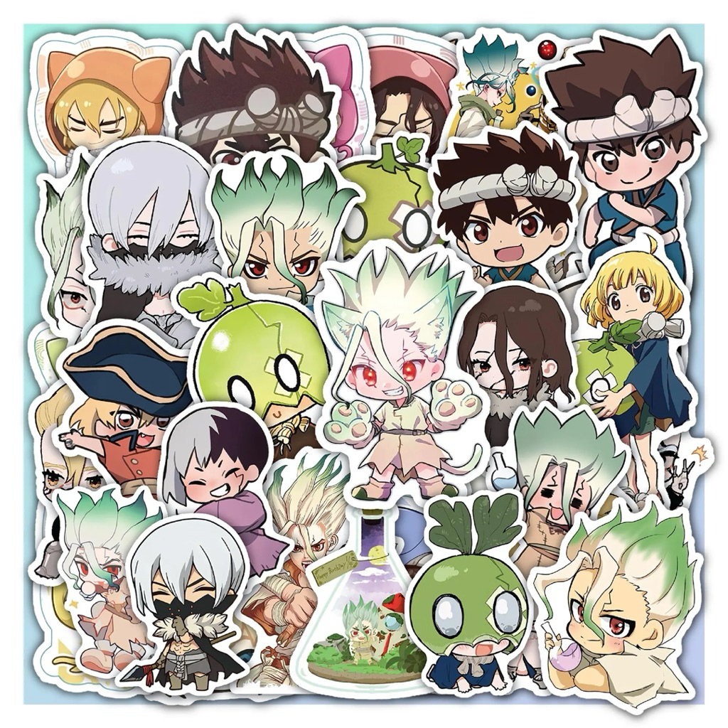 Sticker DR stone new world 60 hình khác nhau / hình dán anime Dr Stone New World