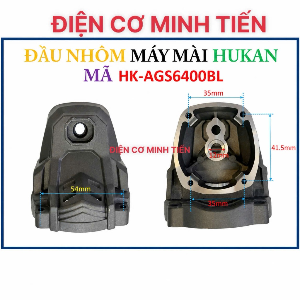 hukan 6400 - ĐẦU NHÔM MÁY MÀI GÓC PIN HUKAN MÃ 6400. tk
