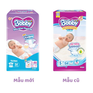 Tã dán Bobby size S54 miếng (cho bé 4-8kg)