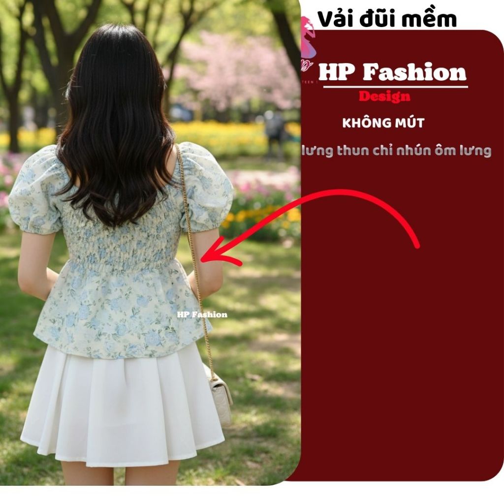 Áo babydoll tay phồng cổ tim khoét sâu phối ren, che bụng dưới , áo kiểu nữ vải đũi mùa hè đi biển size S M L XL   A4 - | BigBuy360 - bigbuy360.vn