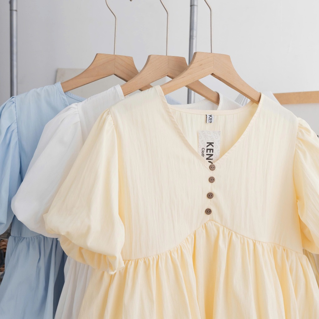 Áo kiểu hottrend nữ cổ V áo bí trẻ trung LÂM TÚ CLOTHING MA3003 | BigBuy360 - bigbuy360.vn