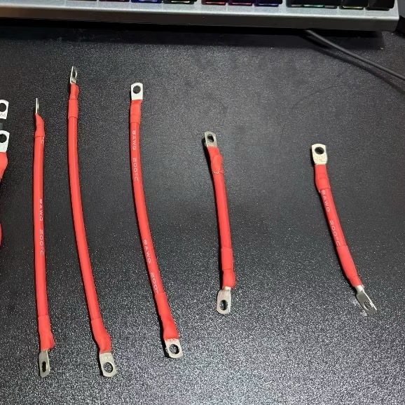 Dây AWG 8-10 bấm sẵn cos nối bình acquy xe điện chống cháy xả cao cho xe điện