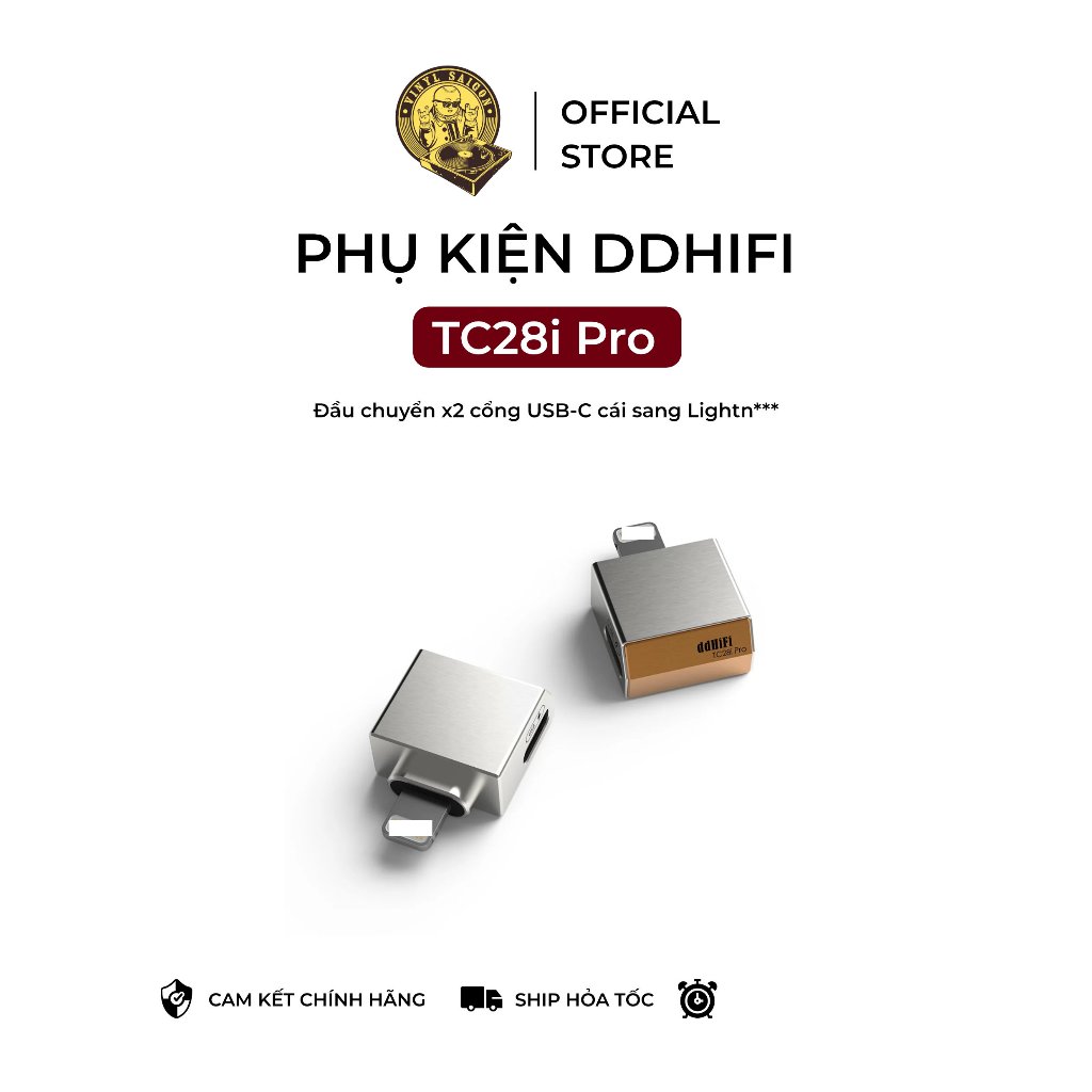 Đầu chuyển âm thanh DDHIFI TC28i Pro | x2 cổng USB-C cái sang Lightn*** đực