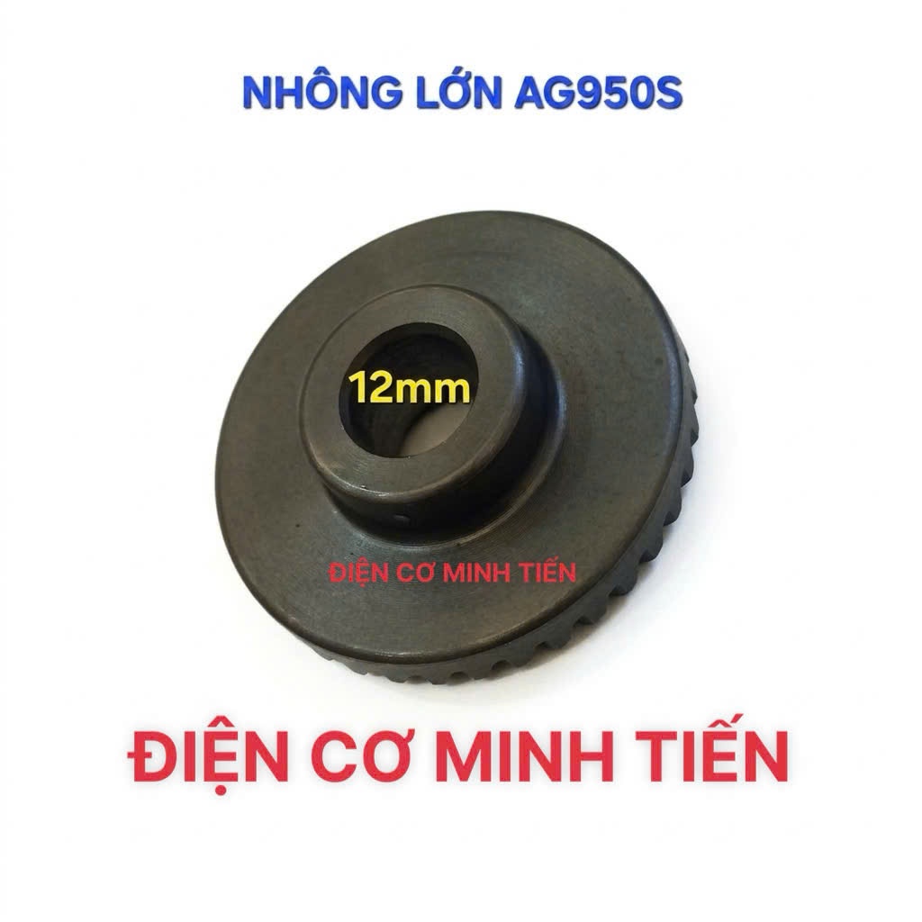 950S BỘ CÙM NHÔNG (3 CHI TIẾT) MẶT BI NHÔM, TRỤC, BÁNH RĂNG LỚN MÁY MÀI DEKTON AG950S.