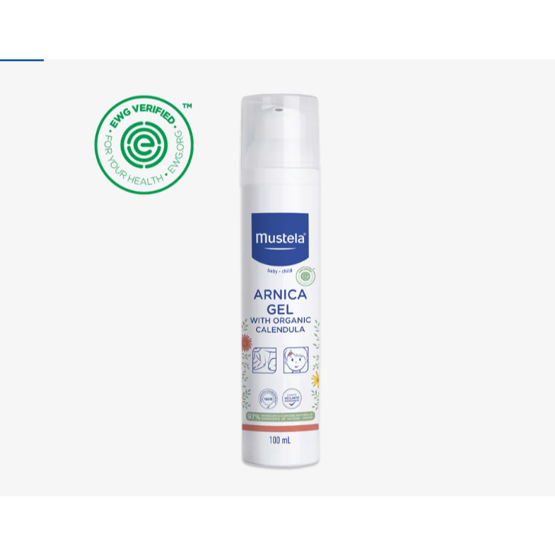 🌿 Mustela Arnica Gel With Organic Calendula 100ml – Gel làm dịu da cho bé sau va chạm nhẹ 👶✨