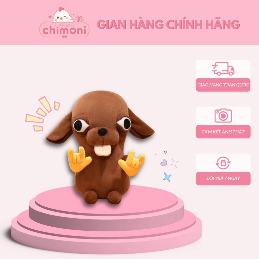 Gấu Bông Chihuahua Gang Gang Chimoni Chip0204 Siêu Hài Hước Độc Lạ Cá Tính