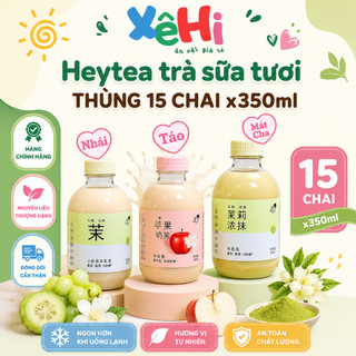 [SỈ 1 THÙNG] Trà sữa Hey tea 350ml, thơm ngon đậm vị, ít calo, ít ngọt, trà sữa nội địa Trung