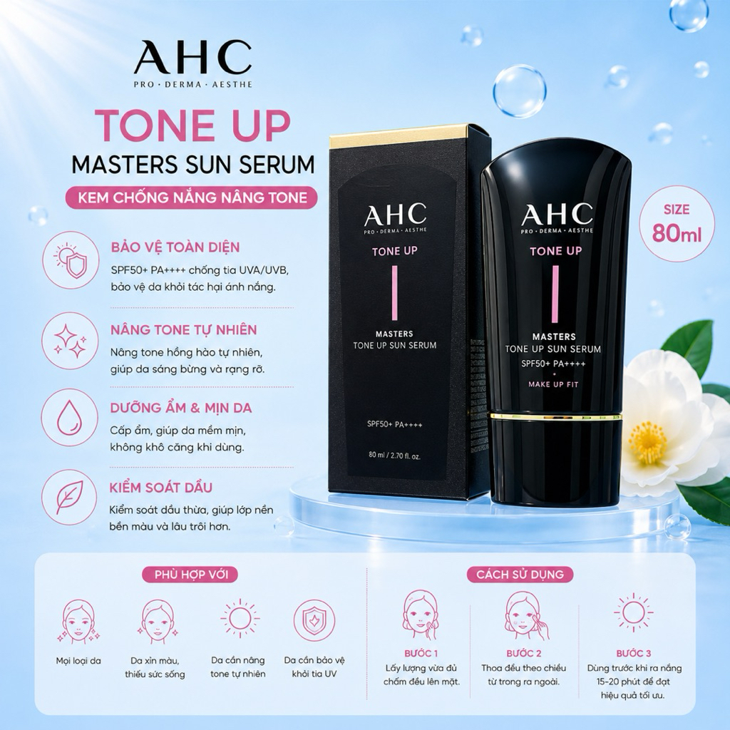 Kem chống nắng AHC Tone Up