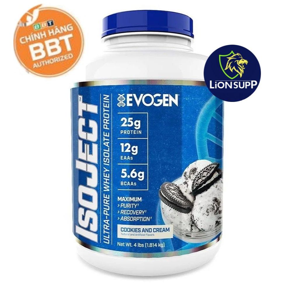 WHEY ISOJECT EVOGEN PROTEIN ISOLATE TINH KHIẾT CAO CẤP NHẤT 1.8kg 55sv - CHÍNH HÃNG BBT