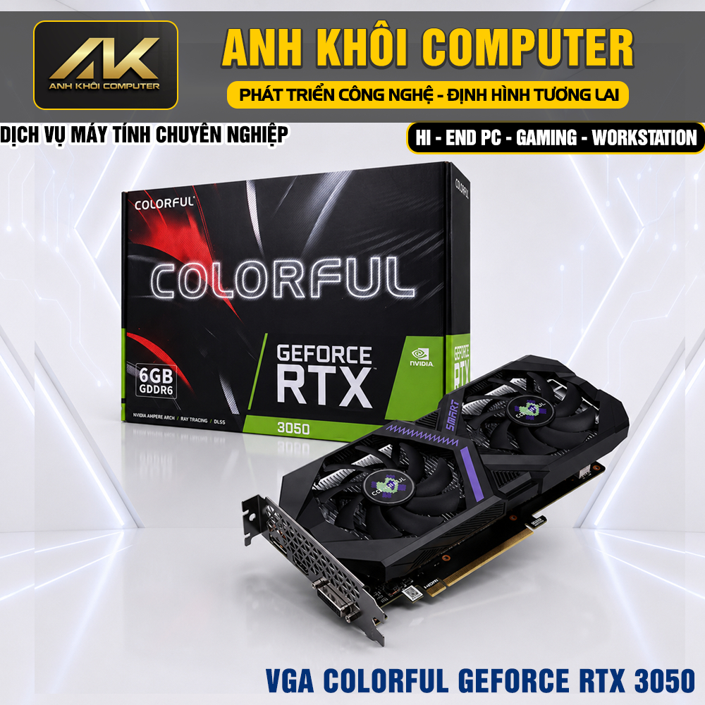 Card Màn Hình Colorful GeForce RTX 3050 6GB V4-V GDDR6