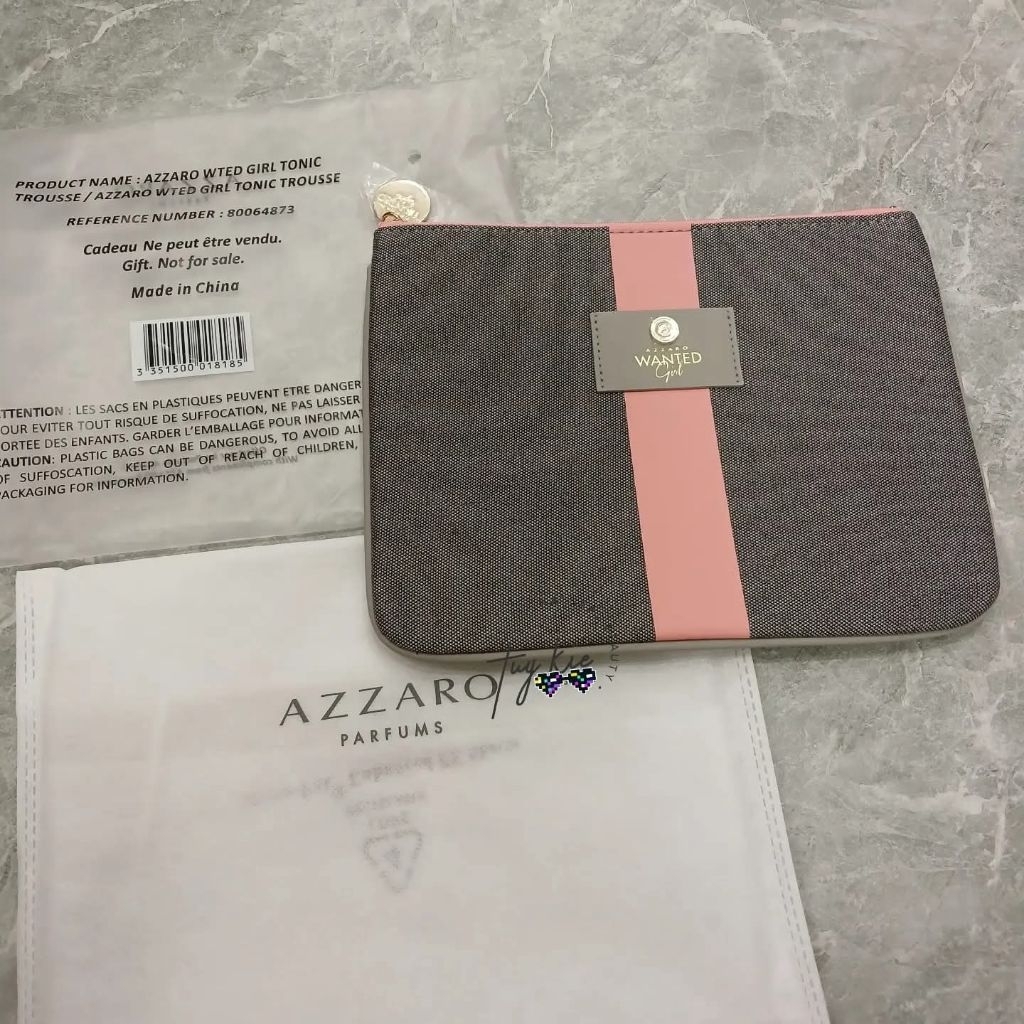 [ Gift Auth ] Túi Mỹ Phẩm Azzaro Wanted Girl