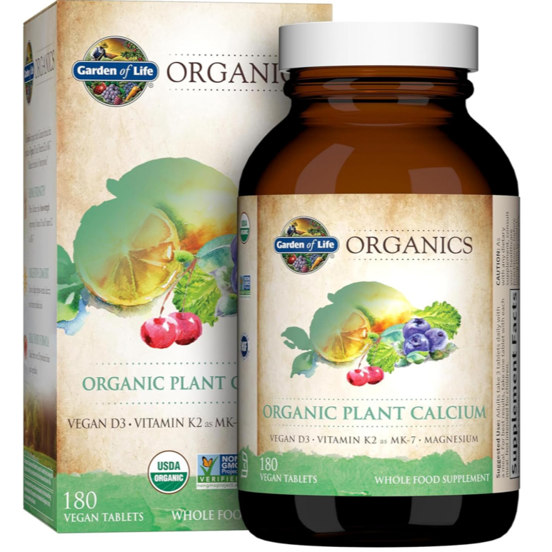 180 Viên Thực phẩm bảo vệ sức khỏe Garden Of Life Organic Plant Calcium