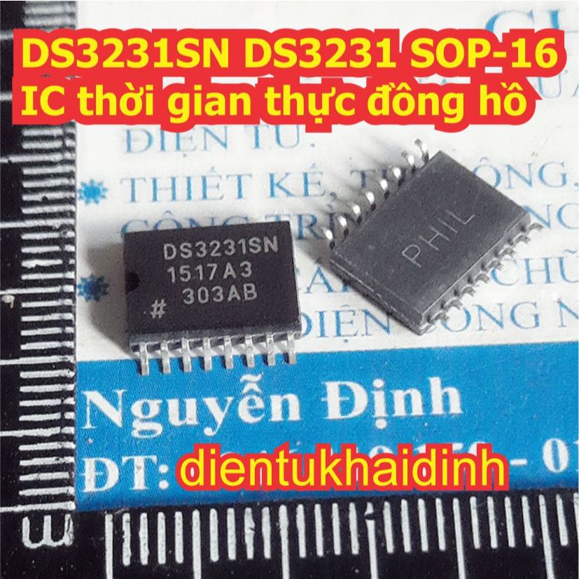 DS3231SN DS3231 SOP-16 IC thời gian thực đồng hồ KDE1391