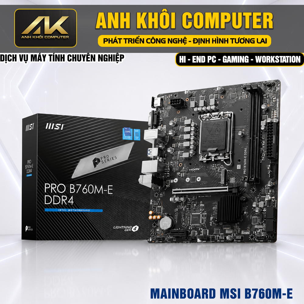 Mainboard MSI PRO B760M-E DDR4