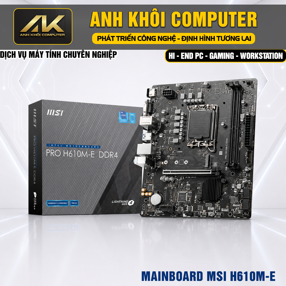 Mainboard MSI PRO H610M-E DDR4