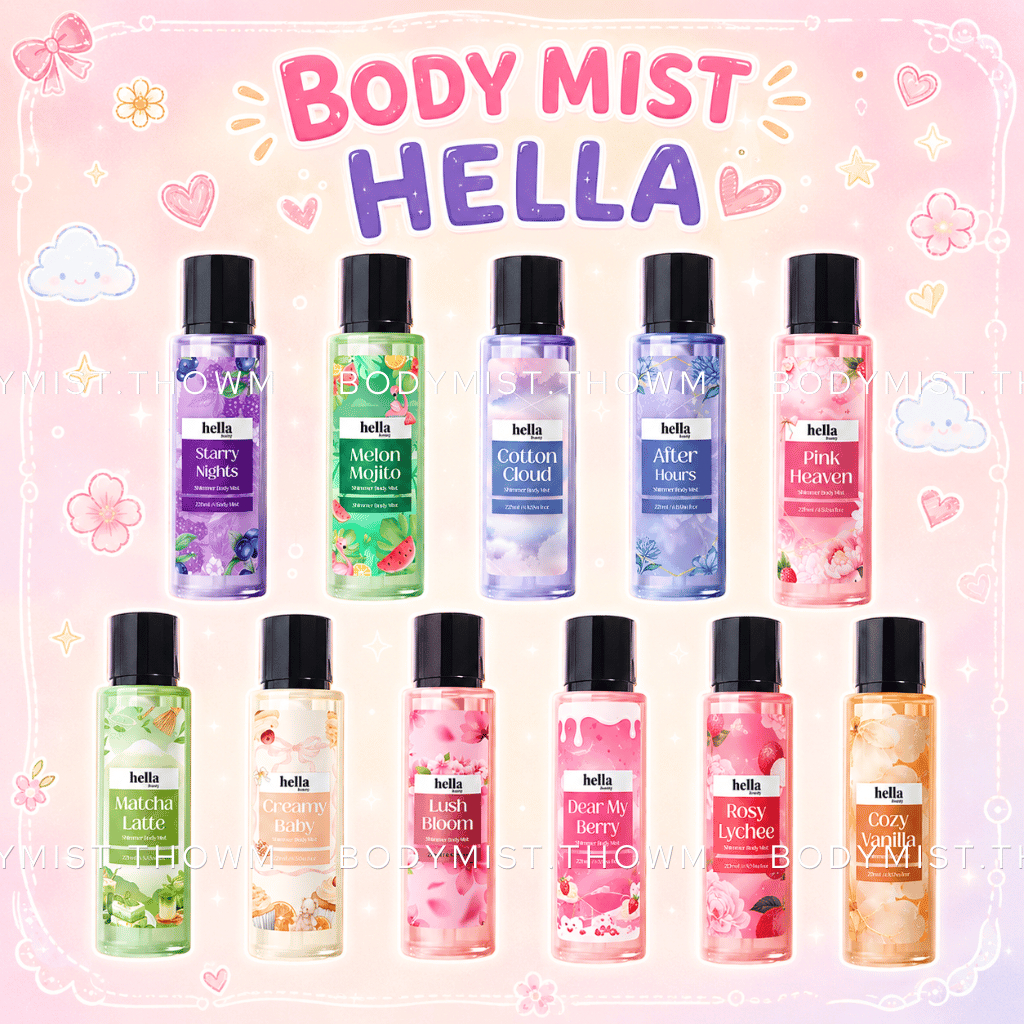 [ 10mL ] Xịt thơm body mist Hella Beauty